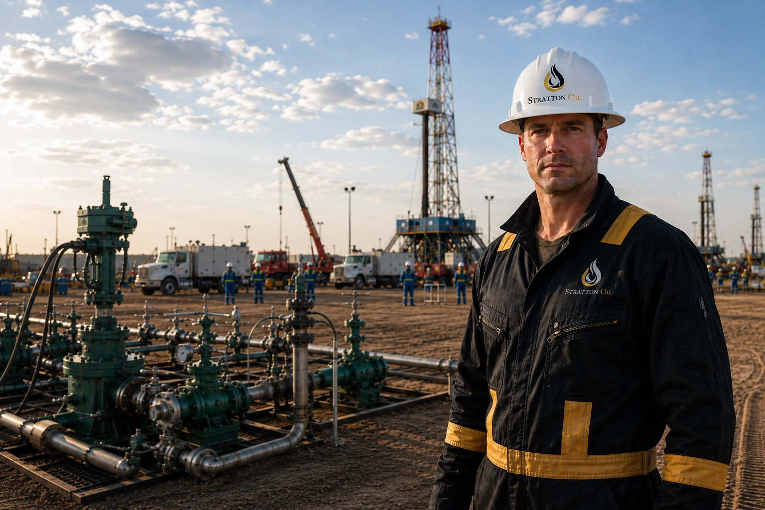 Ingeniero de Stratton Oil en operaciones petroleras